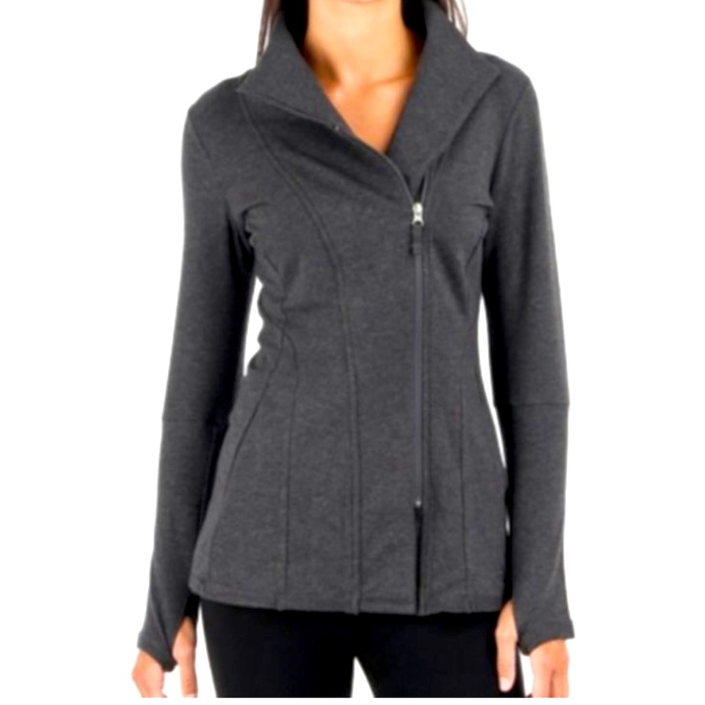 The North Face | Wrap asymmetrical Zip Jacket Grey | Size Large